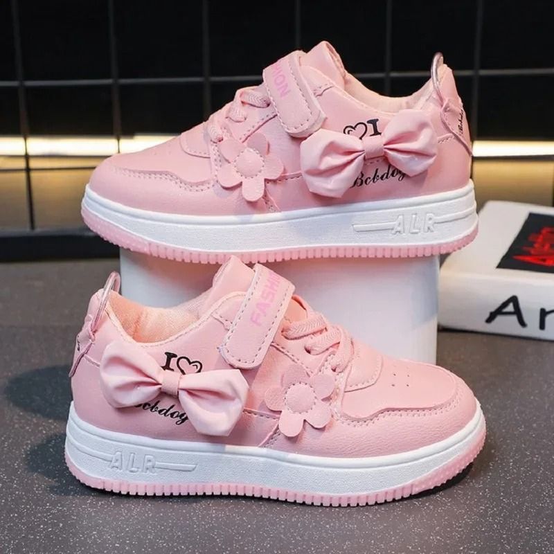 Girls Bow Sneakers With Soft Sole For Everyday Comfort 1