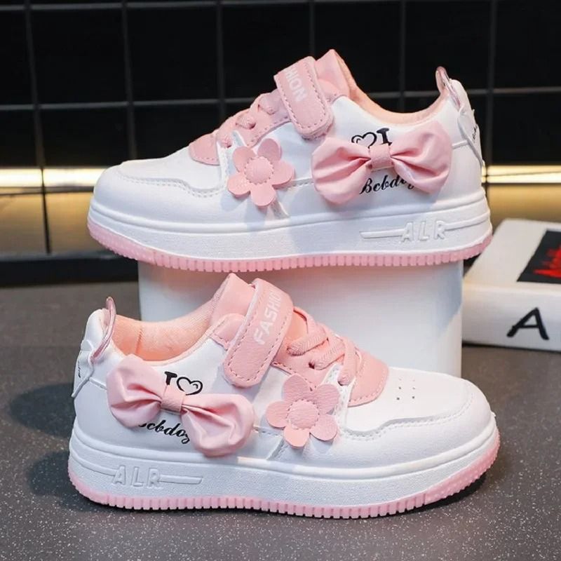 Girls Bow Sneakers With Soft Sole For Everyday Comfort 2