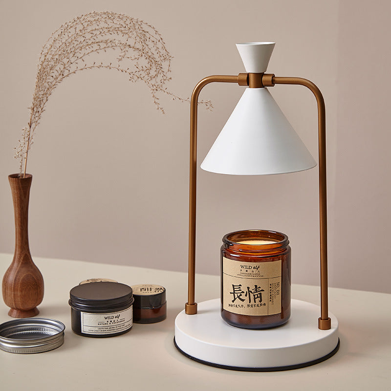 Electric Candle Warmer Lamp, Dimmable Top-Down Wax Melter Burner for Safe, Desk, Table Lamp for Home, Spa
