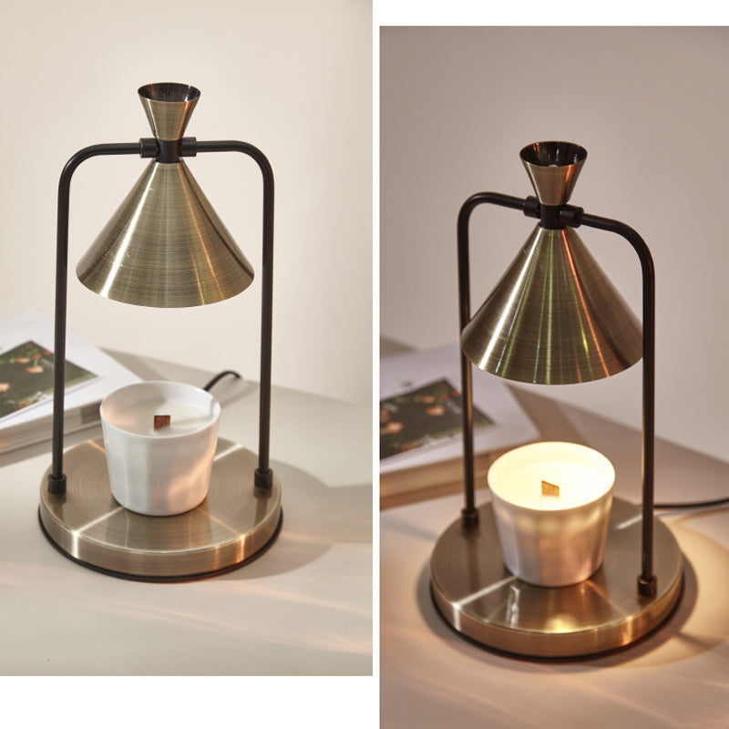 Electric Candle Warmer Lamp, Dimmable Top-Down Wax Melter Burner for Safe, Desk, Table Lamp for Home, Spa