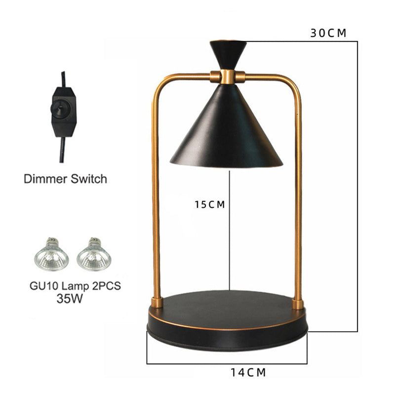 Electric Candle Warmer Lamp, Dimmable Top-Down Wax Melter Burner for Safe, Desk, Table Lamp for Home, Spa