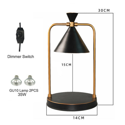 Electric Candle Warmer Lamp, Dimmable Top-Down Wax Melter Burner for Safe, Desk, Table Lamp for Home, Spa