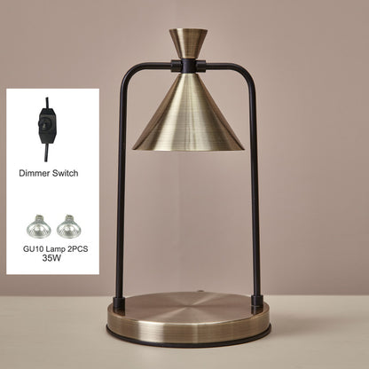 Electric Candle Warmer Lamp, Dimmable Top-Down Wax Melter Burner for Safe, Desk, Table Lamp for Home, Spa