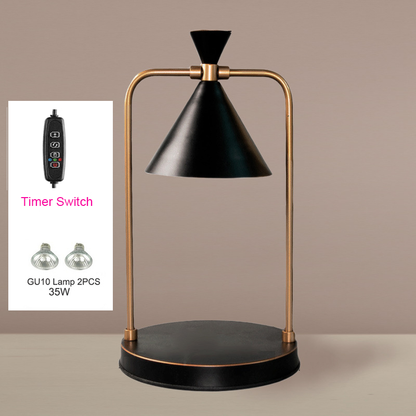 Electric Candle Warmer Lamp, Dimmable Top-Down Wax Melter Burner for Safe, Desk, Table Lamp for Home, Spa