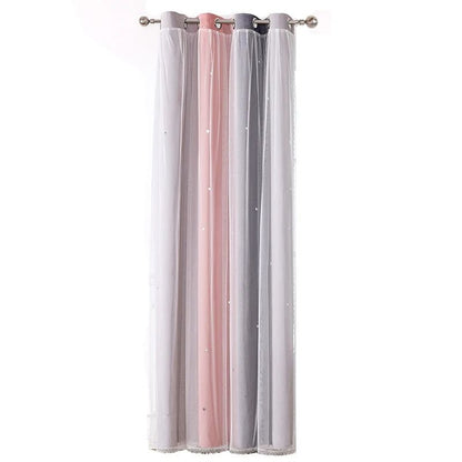 Colorful Rainbow Star Curtains For Kids Room 9