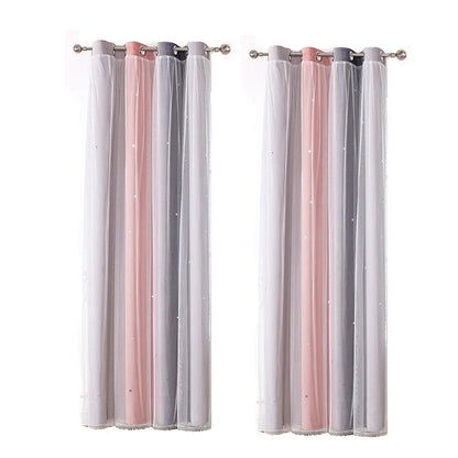 Colorful Rainbow Star Curtains For Kids Room 10