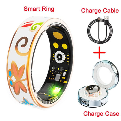 Smart Ring With Enamel Craft For Women Sleep Monitoring And Fitness Tracking 7
