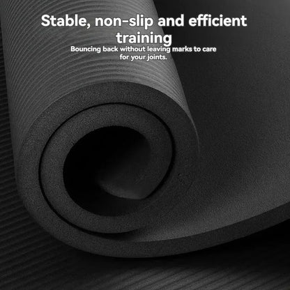 Non Slip Thick NBR Rubber Yoga Mat For Home Workouts 3