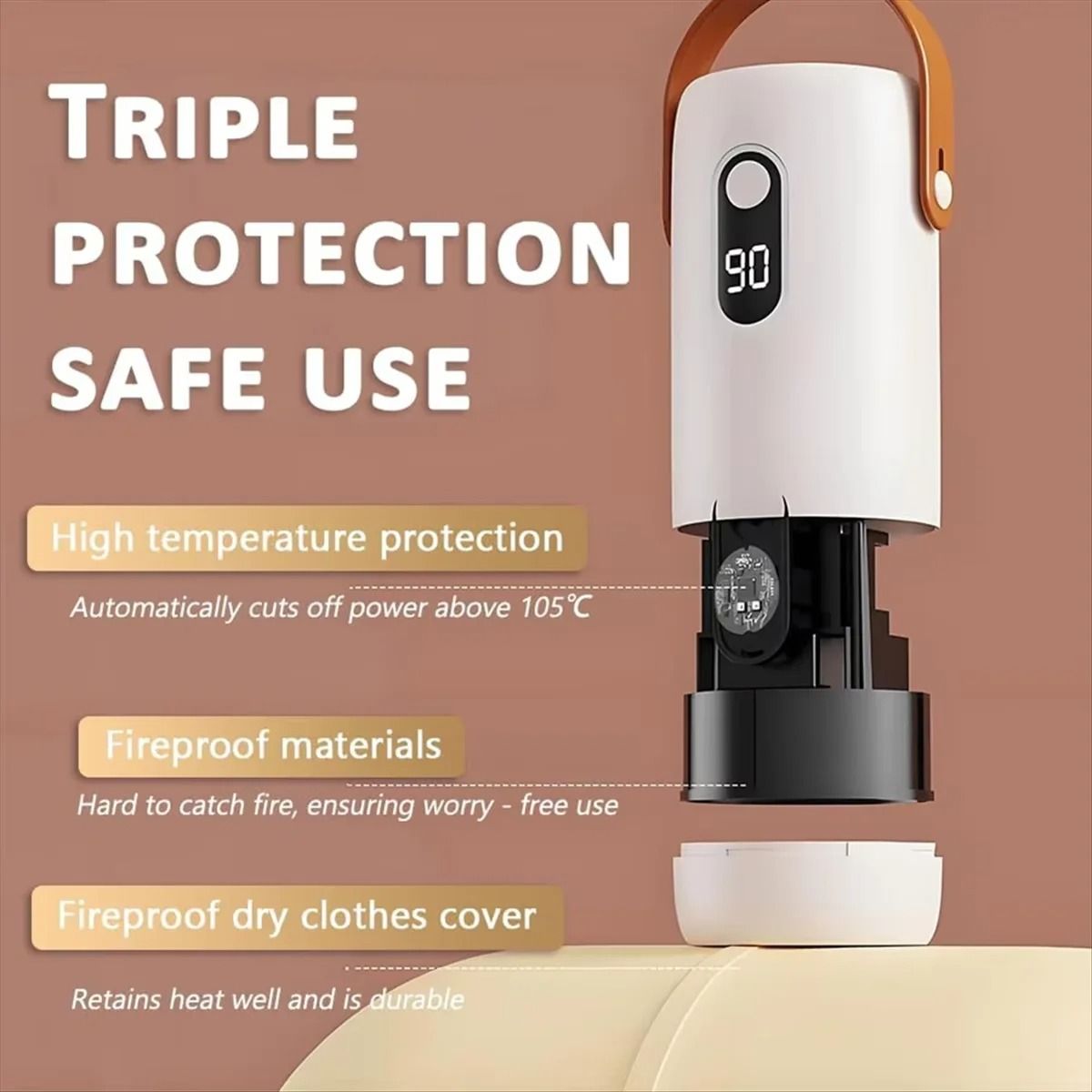 Mini Portable Clothes Dryer For Apartments With Timed Shutdown And Disinfection 4