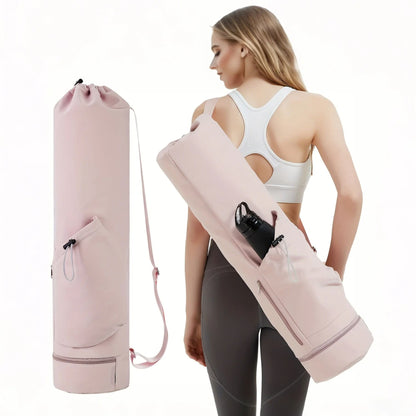 Waterproof Yoga Mat Tote With Wet Pocket And Adjustable Strap 5
