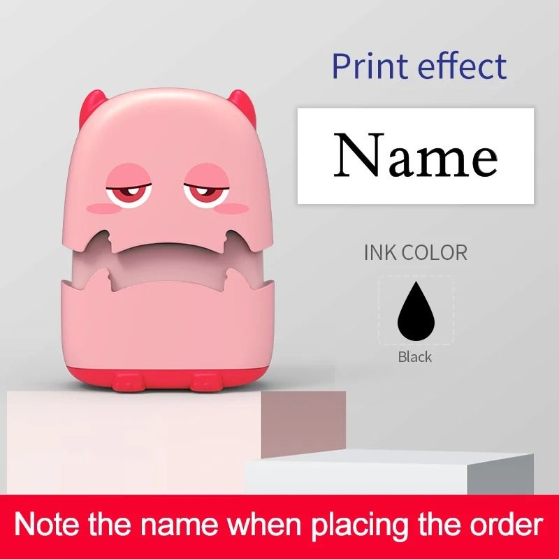 Custom Cartoon Name Stamp Kit For Fabric And Bags 19