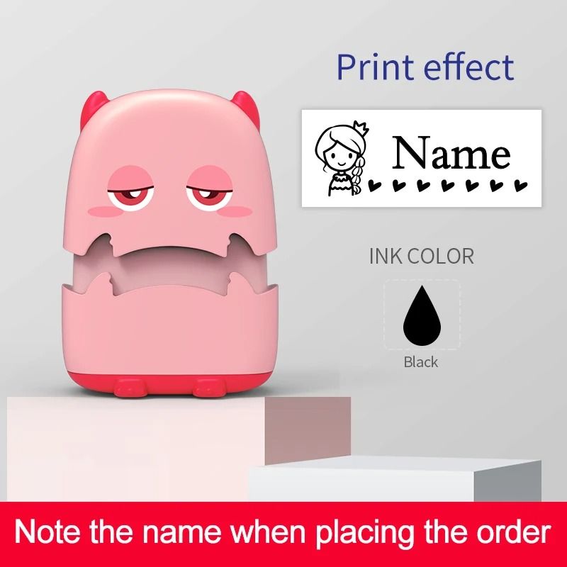 Custom Cartoon Name Stamp Kit For Fabric And Bags 24