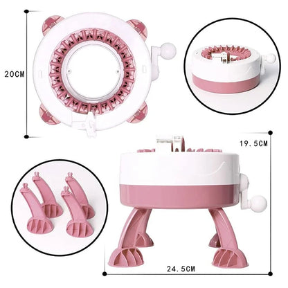 Rotary Knitting Board Kit With 22 Stitch Rotary Loom 2