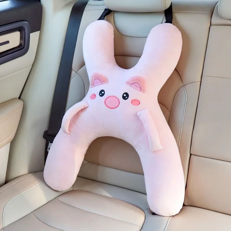 Kids Car Neck Pillow With Seat Belt Safety For Comfortable Sleep 4