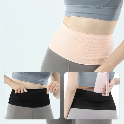 Seamless Invisible Sports Waist Belt Bag Lightweight Breathable Phone Holder For Running And Fitnes 3
