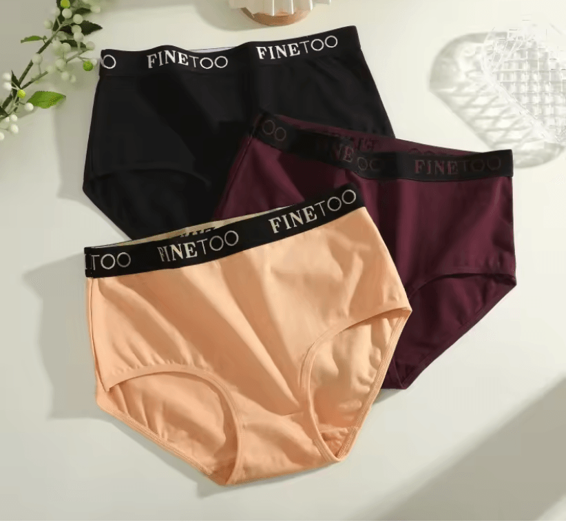Womens Cotton Briefs 3 Pack Seamless Plus Size Breathable Underwear 3