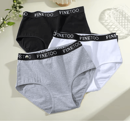 Womens Cotton Briefs 3 Pack Seamless Plus Size Breathable Underwear 5