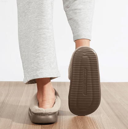 Mens Memory Foam House Slippers Plush Indoor Winter Shoes With Non Slip Sole 5