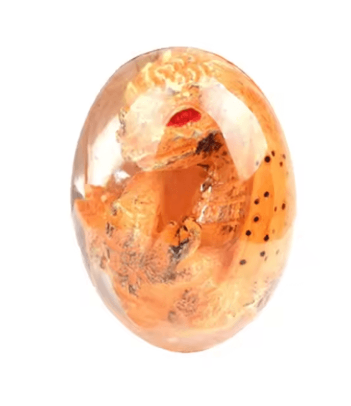 Lava Dragon Egg Resin Statue Crystal Dinosaur Egg Sculpture Home Decor 3