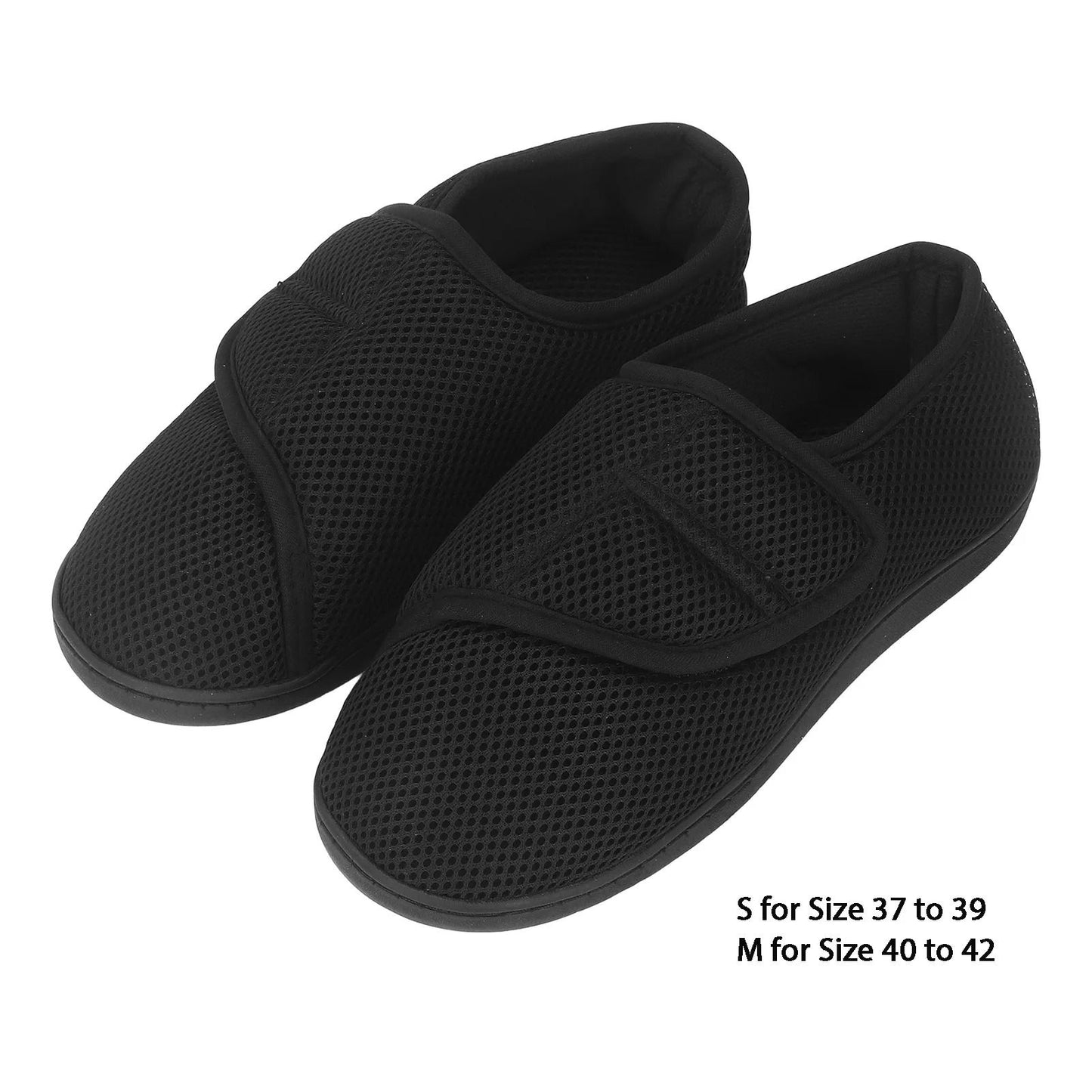Full Coverage Diabetic Shoes with Anti Slip Sole and Adjustable Swollen Feet Support
