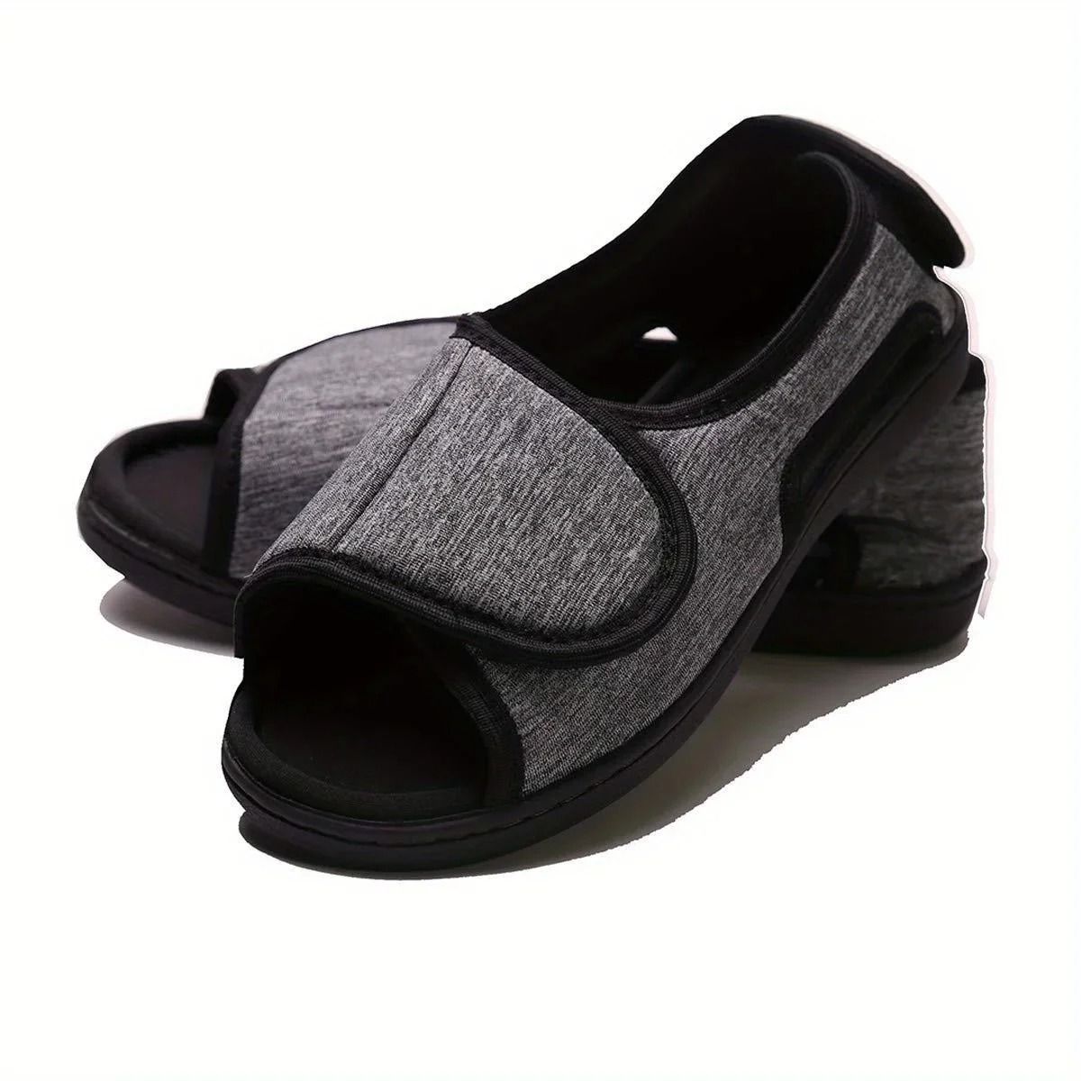 Wide Magic Tape Shoes Comfortable Slippers For Wide Swollen Feet 3