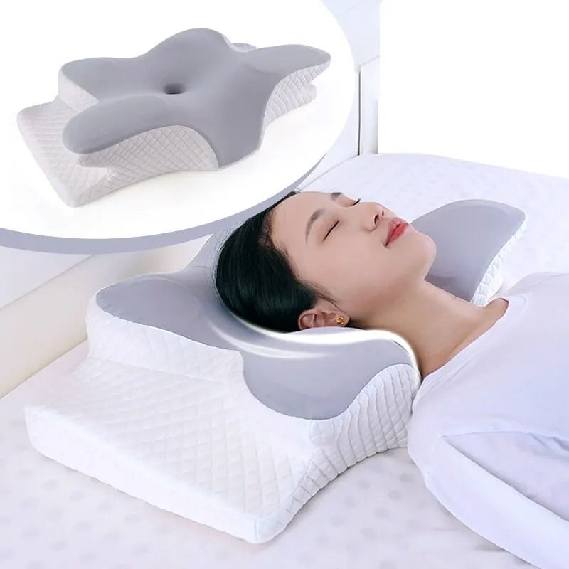 Memory Foam Butterfly Neck Pillow Orthopedic Cervical Support