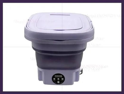 8L Portable Foldable Mini Washing Machine With Spin Dryer For Travel And Small Spaces 6