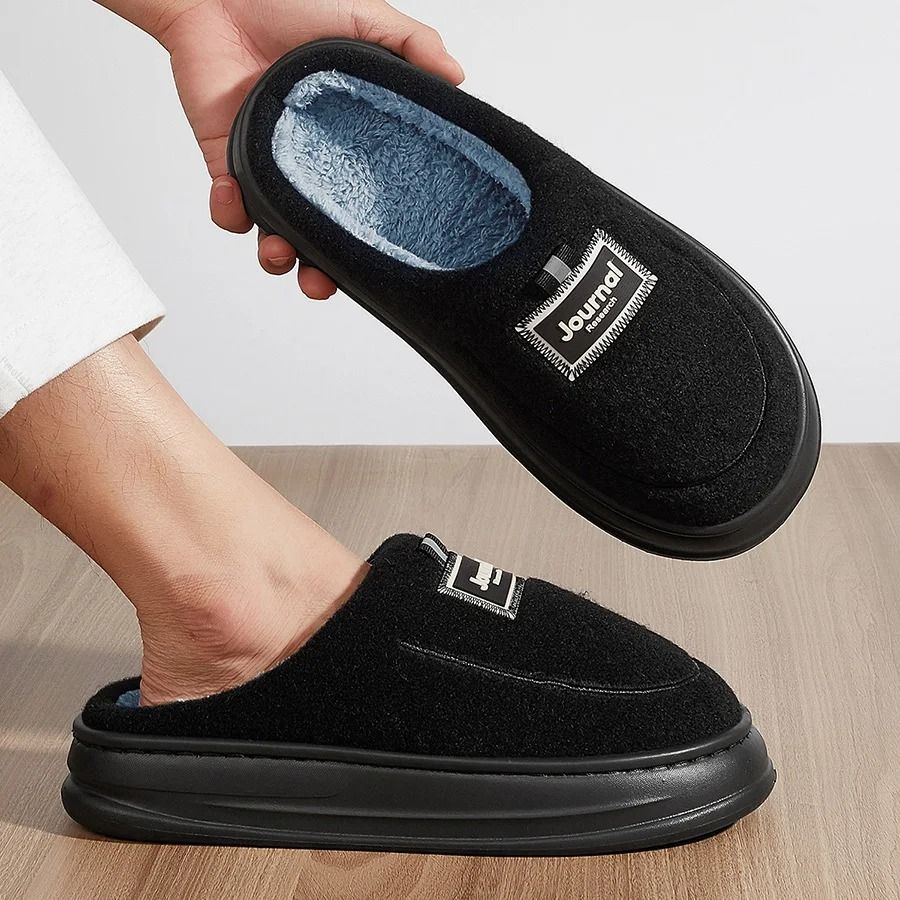 Plush Memory Foam House Slippers Warm Winter Indoor NonSlip Slippers For Men And Women 2