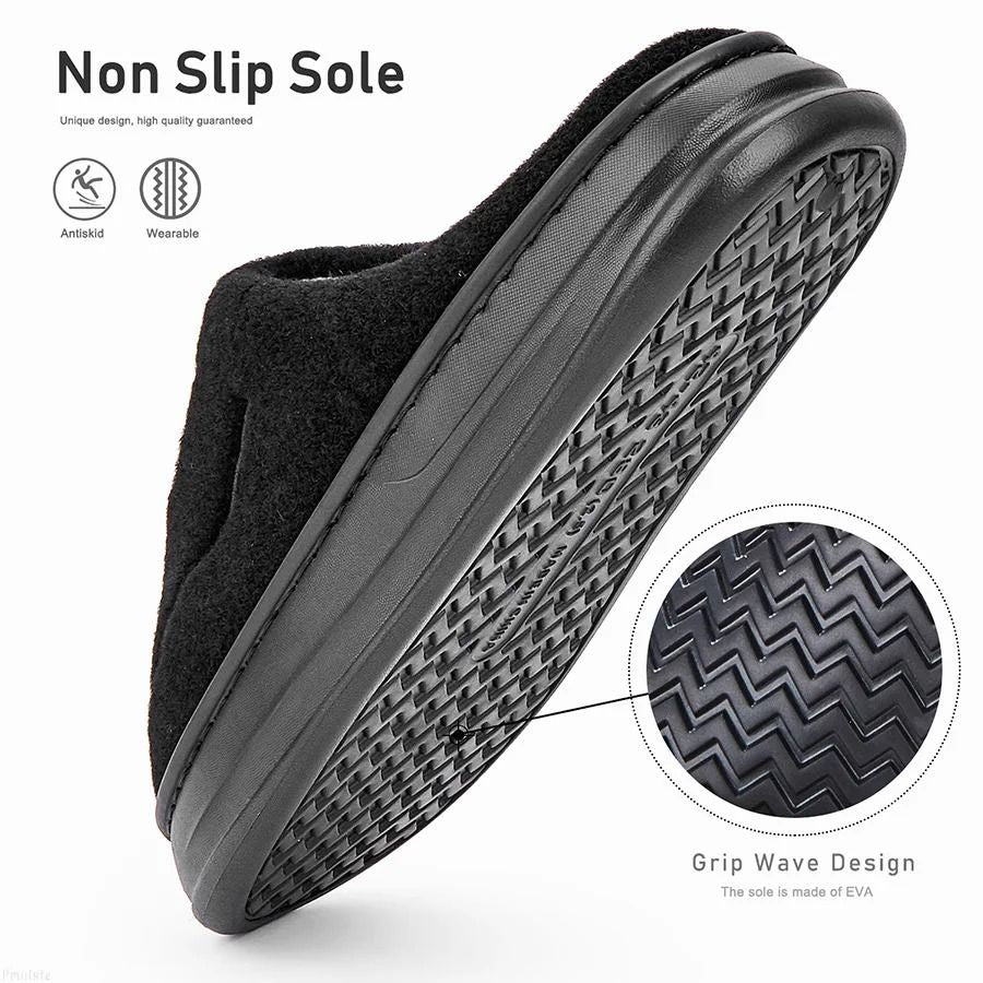 Plush Memory Foam House Slippers Warm Winter Indoor NonSlip Slippers For Men And Women 5