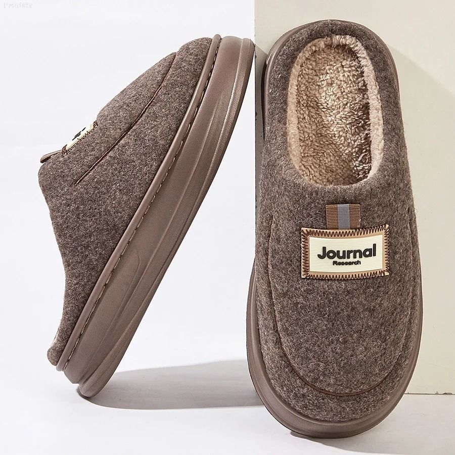 Plush Memory Foam House Slippers Warm Winter Indoor NonSlip Slippers For Men And Women 7