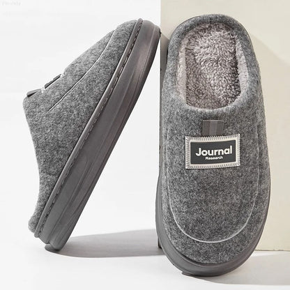 Plush Memory Foam House Slippers Warm Winter Indoor NonSlip Slippers For Men And Women 8