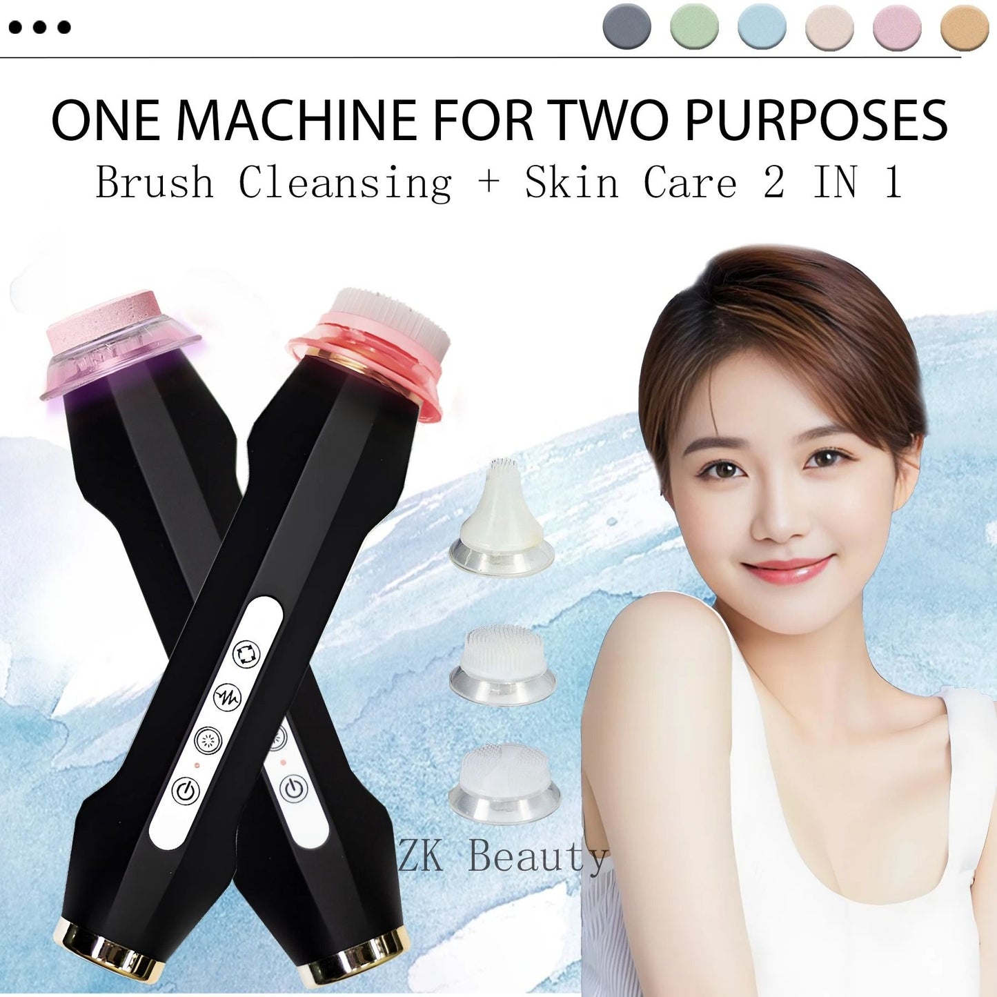 Portable Co2 Oxygen Bubble Pen With Brush Head For Skin Rejuvenation And Anti Aging Care 1
