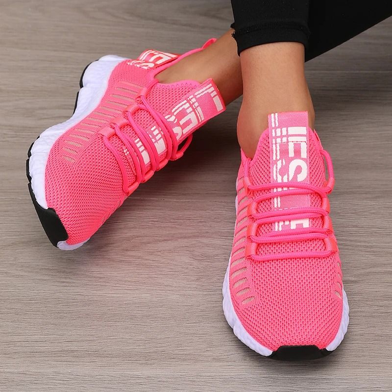 Womens Sports Shoes Mesh Lightweight Soft Sole Jogging Strap Breathable Walking Sneakers 10