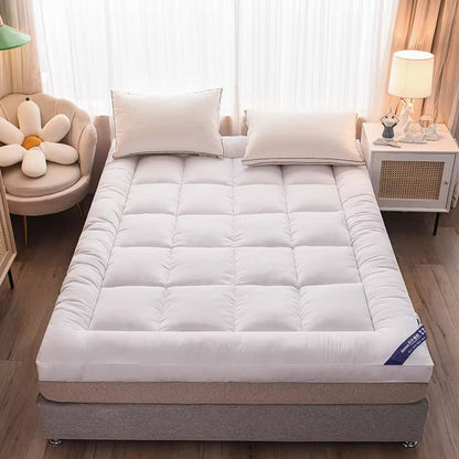 Queen Mattress Topper  Extra Thick 1000 GSM Bed Pad With Elastic Pocket For Body Pain Relief  Comfo