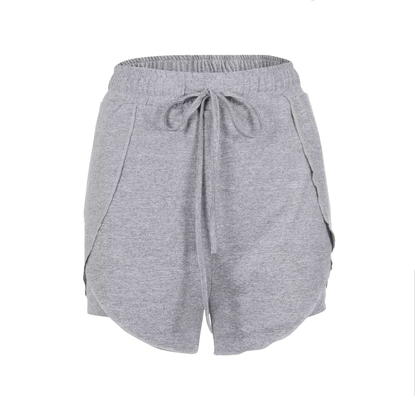 Womens High Waisted Casual Shorts  Summer Beach Yoga Pants With AntiExposure Undergarment Layer 2