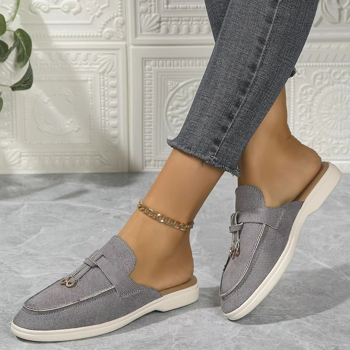 Everyday Ease PlusSize SlipOn Sneakers  Lightweight Vulcanized Mesh Loafers 1