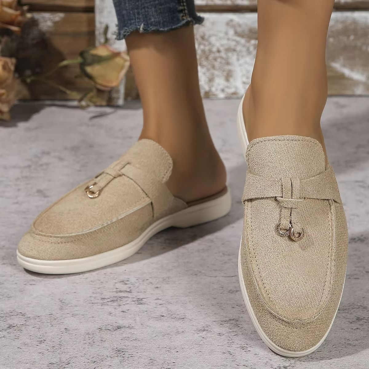 Everyday Ease PlusSize SlipOn Sneakers  Lightweight Vulcanized Mesh Loafers 5