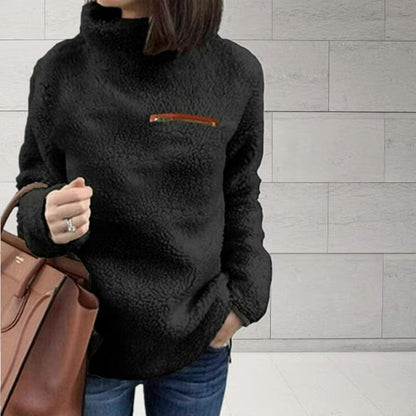 CozyZip SuperSoft Turtleneck Pullover  Womens Winter Zipper Sweater 2