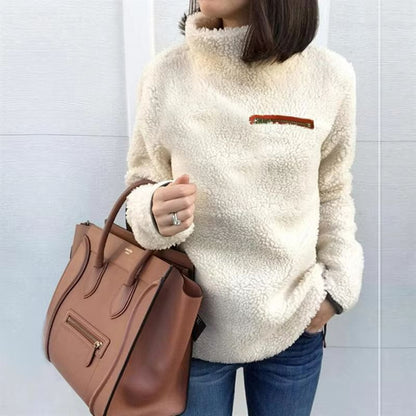 CozyZip SuperSoft Turtleneck Pullover  Womens Winter Zipper Sweater 1