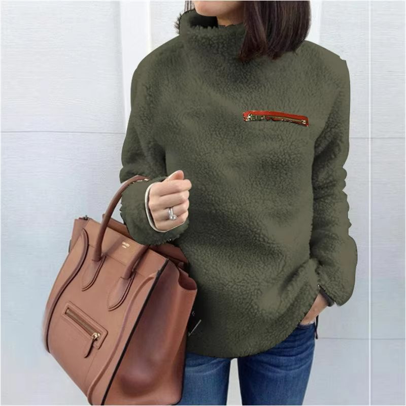 CozyZip SuperSoft Turtleneck Pullover  Womens Winter Zipper Sweater 3