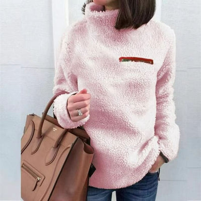 CozyZip SuperSoft Turtleneck Pullover  Womens Winter Zipper Sweater 4