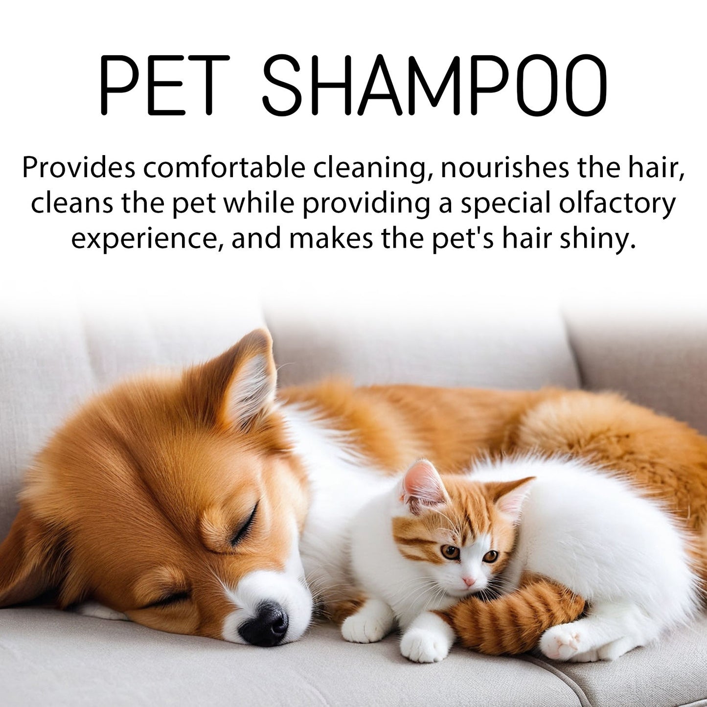 Soft And TangleFree Shampoo For Cats And Dogs Gentle And Clean Pet Shampoo Organic Pet Coat Care 4