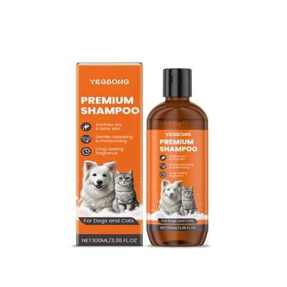 Deep Cleansing Pet Shampoo for Dogs Cats, Odor Control, Relieve Itching, Keep PH Balance, Soft Fluffy Skin Shower Gel