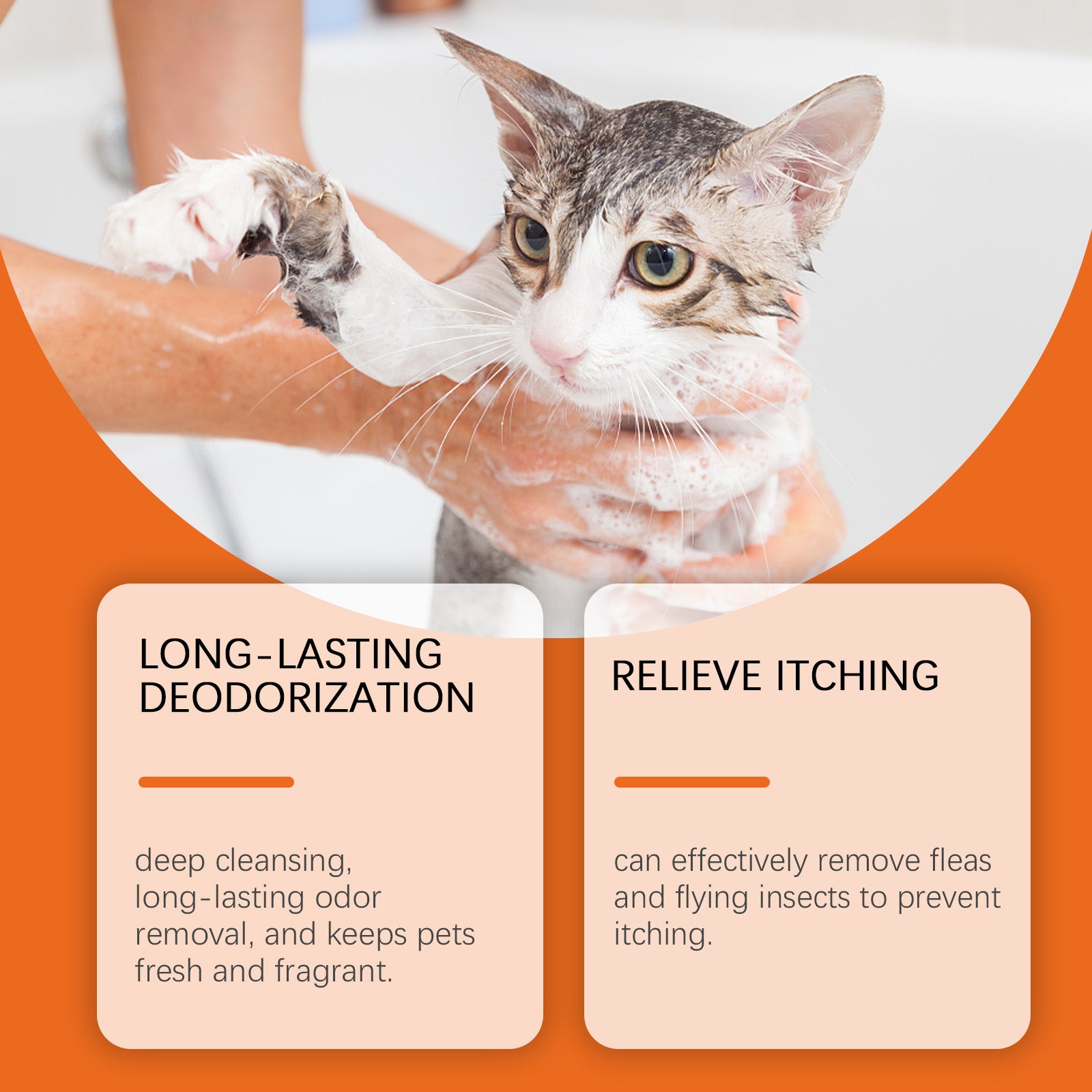 Deep Cleansing Pet Shampoo For Dogs Cats Odor Control Relieve Itching Keep PH Balance Soft Fluffy S 2