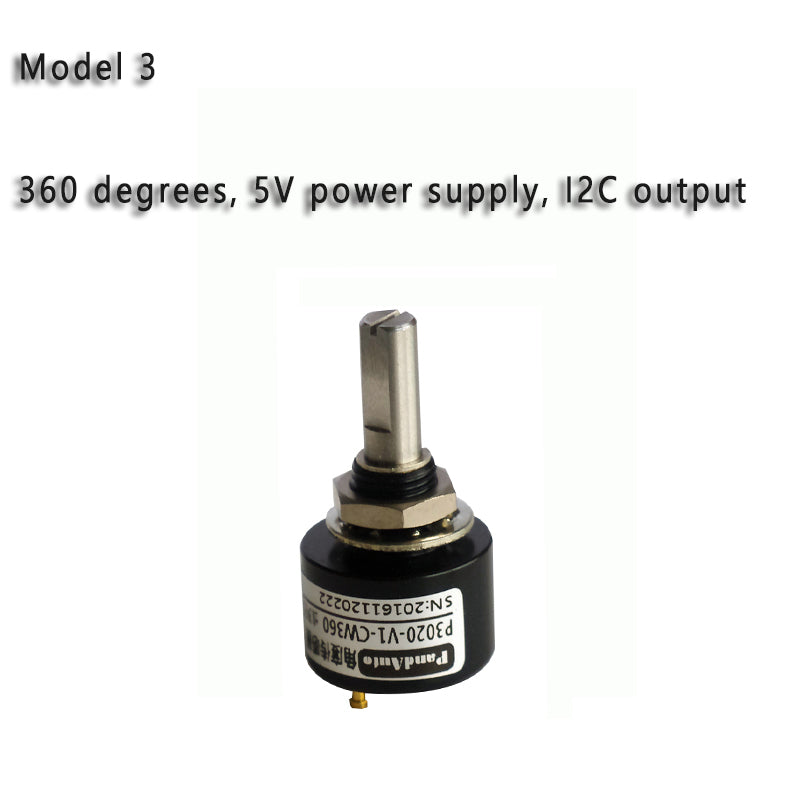 Non-Contact Angle Sensor, 0-360° No Dead Angle Displacement Sensor Digital Potentiometer Replacement