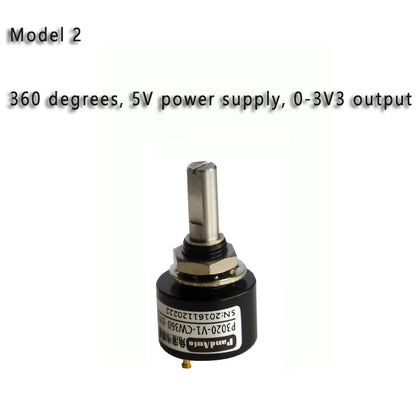 Non-Contact Angle Sensor, 0-360° No Dead Angle Displacement Sensor Digital Potentiometer Replacement