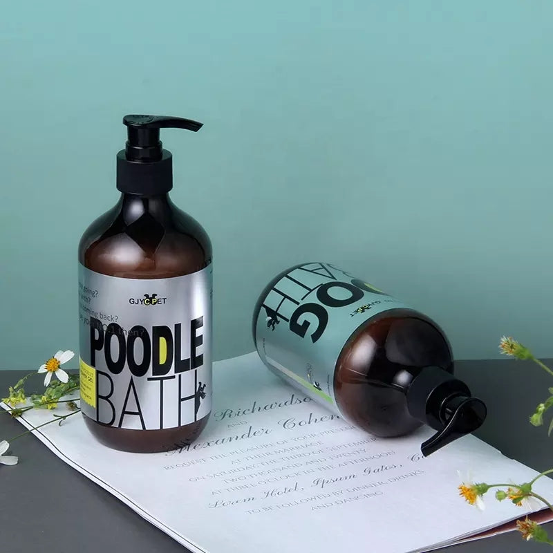 500ML Pet Shampoo for Dogs Anti-Itch Anti-Flea Shower Gel, Dog Hair Care Body Wash Soap, Pet Bath Anti-Tick Cleaning