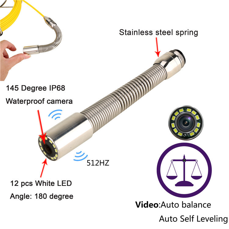 Professional Pipe Inspection Camera With 512Hz Transmitter  SelfLeveling Image MAOTEWANG Industrial 4