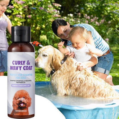Pet Shampoo 100ml For Cats Dogs, Curly Coat Shampoo With Fragrance, Lasting Sensitive Skin Care For Small Large Pets