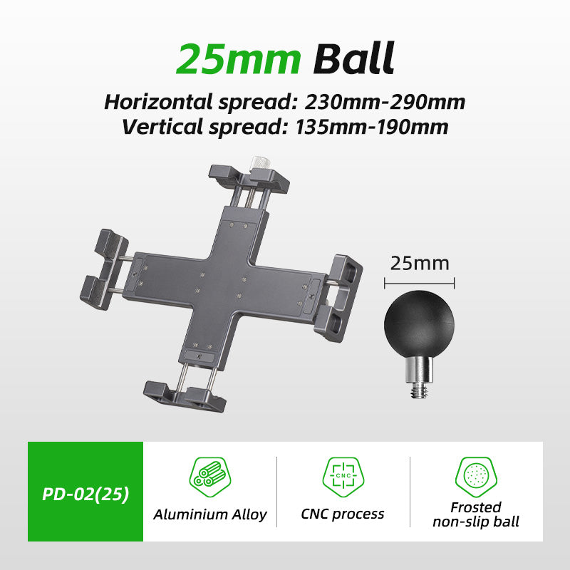 FANAUE Car Tablet Holder Suction Cup Mount, Adjustable Ball Tablet Mount for Vehicle Windshields, Fits RAM Mount Systems